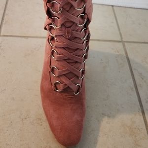 Cape Robin pink thigh high boots